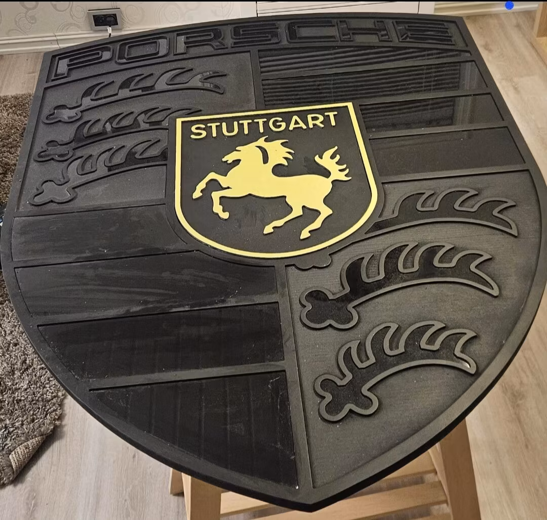 Porsche skilt 110cm