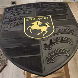Porsche skilt 110cm