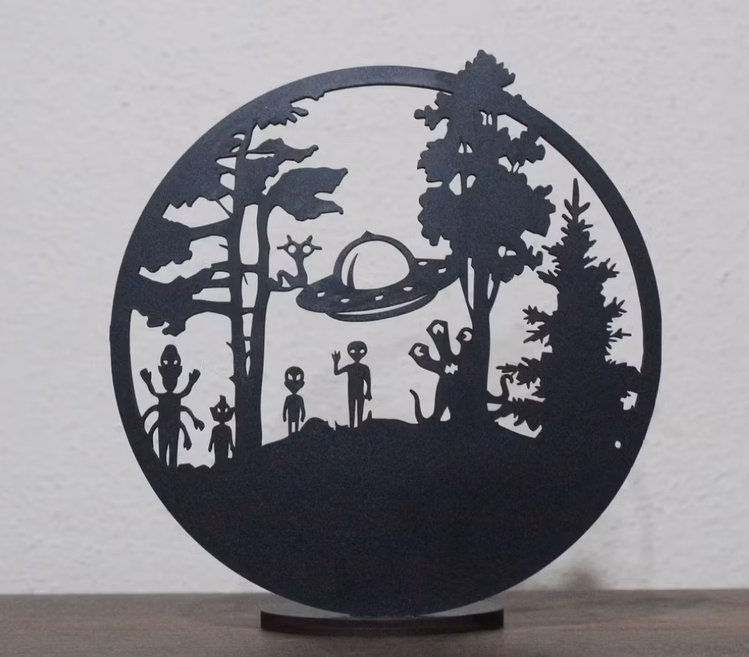 Telysholder med aliens motiv