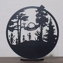 Telysholder med aliens motiv