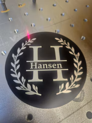 Coaster Glassbrikker for vinyl eller lasergravering