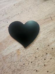 Blanke hjerter for vinyl eller lasergravering 15cm bredt