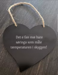 Søring temperaturskilt