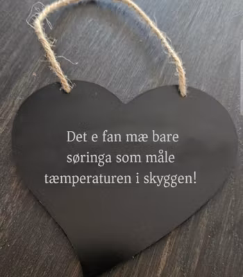 Søring temperaturskilt