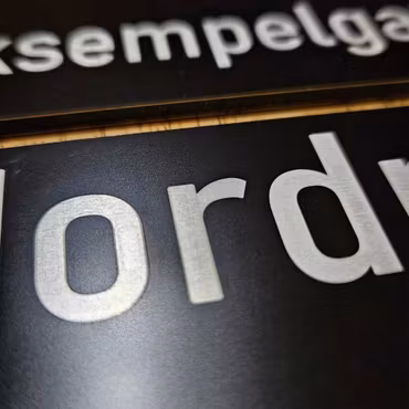 Hustall matt sort TYPE 3 med eller uten adresse
