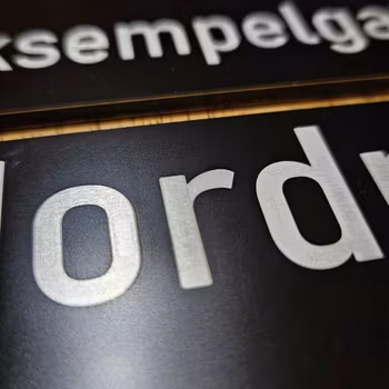 Hustall matt sort TYPE 3 med eller uten adresse