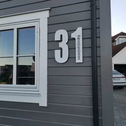Hustall hvit med eller uten adresse