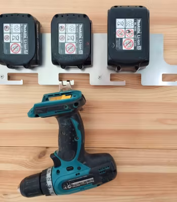 Makita batteri og verktøy veggfeste