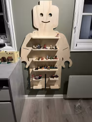 Lego figur vegghylle