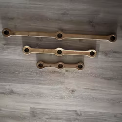 Håndlaget Shibari spreaderbar i eik