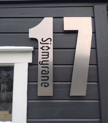Hustall børstet stål med eller uten adresse