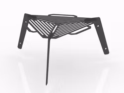 Sammenleggbar turgrill – solid og praktisk bålgrill i stål 🔥