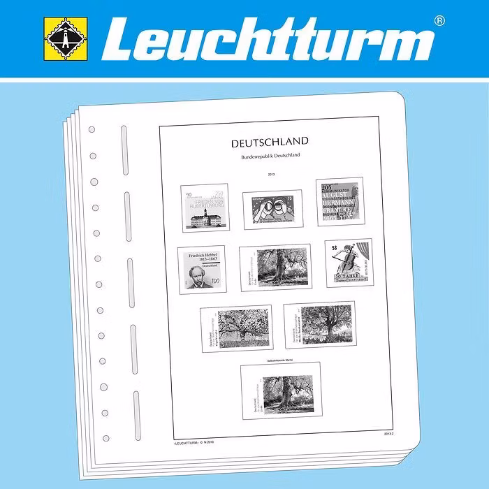 TYSKA STATER (utom Bayern & Würtemberg. Förtrycksblad Leuchtturm/Lighthouse