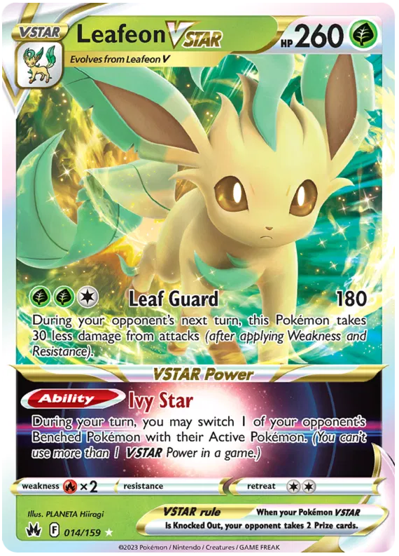 Leafeon VSTAR - 014/159 - Ultra Rare - Crown Zenith