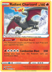 Radiant Charizard - 020/159 - Radiant Rare - Crown Zenith
