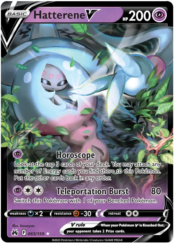 Hatterene V - 065/159 - Ultra Rare - Crown Zenith