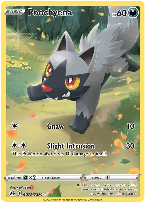 Poochyena - GG33/GG70 - Holo Rare - Crown Zenith