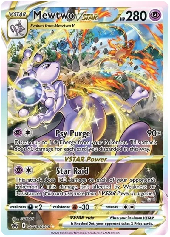 Mewtwo VSTAR - GG44/GG70 - Ultra Rare - Crown Zenith