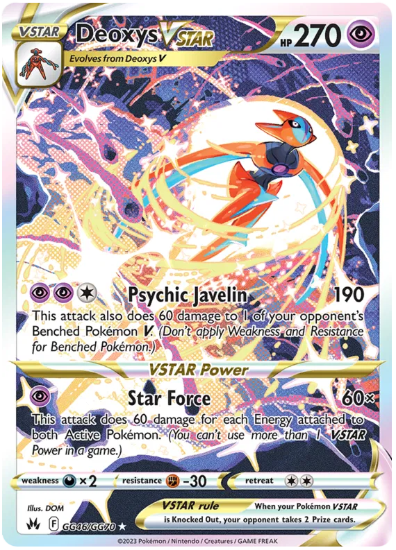 Deoxys VSTAR - GG46/GG70 - Ultra Rare - Crown Zenith