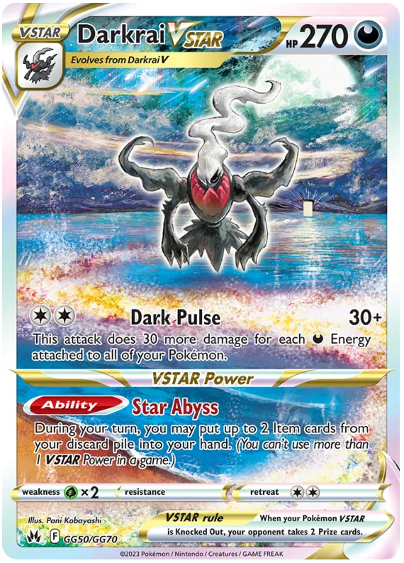 Darkrai VSTAR - GG50/GG70 - Ultra Rare - Crown Zenith