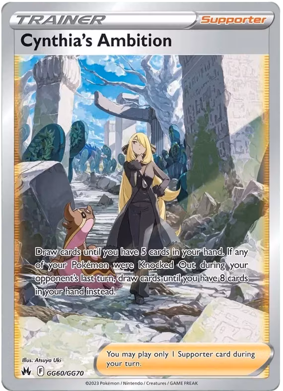 Cynthia's Ambition - GG60/GG70 - Full Art Ultra Rare - Crown Zenith