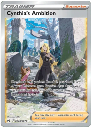 Cynthia's Ambition - GG60/GG70 - Full Art Ultra Rare - Crown Zenith