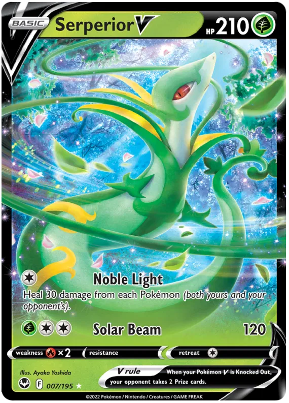 Serperior V - 007/195 - Ultra Rare - Silver Tempest