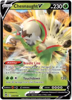 Chesnaught V - 015/195 - Ultra Rare - Silver Tempest