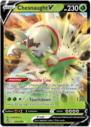 Chesnaught V - 015/195 - Ultra Rare - Silver Tempest