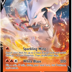 Reshiram V - 024/195 - Ultra Rare - Silver Tempest