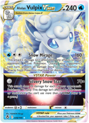 Alolan Vulpix VSTAR - 034/195 - Ultra Rare - Silver Tempest