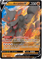 Hisuian Arcanine V - 090/195 - Ultra Rare - Silver Tempest
