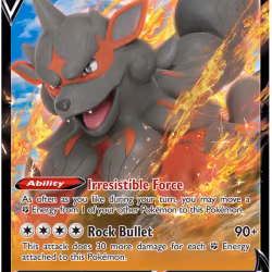Hisuian Arcanine V - 090/195 - Ultra Rare - Silver Tempest