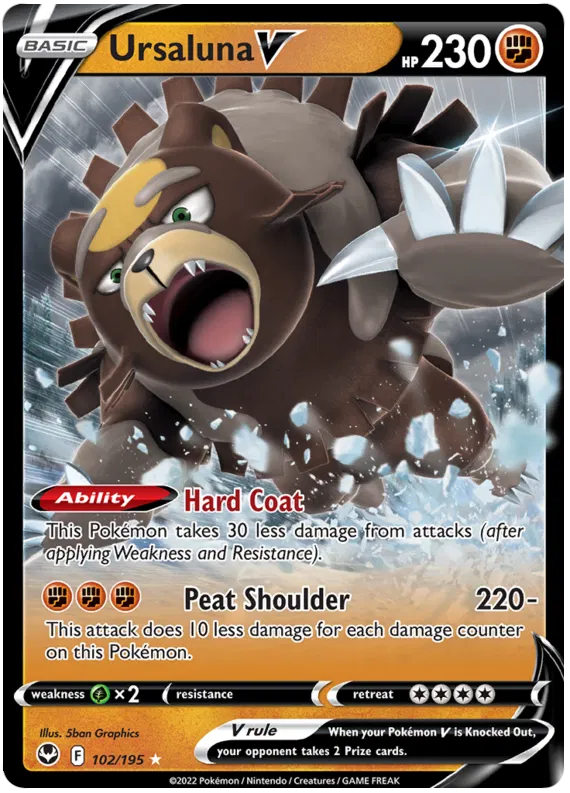 Ursaluna V - 102/195 - Ultra Rare - Silver Tempest