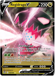Regidrago V - 135/195 - Ultra Rare - Silver Tempest