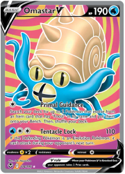 Omastar V - 174/195 - Full Art Ultra Rare - Silver Tempest