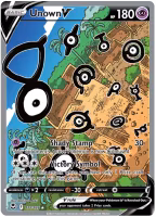 Unown V - 177/195 - Alternate Art Ultra Rare - Silver Tempest