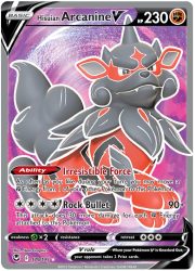 Hisuian Arcanine V - 179/195 - Full Art Ultra Rare - Silver Tempest