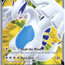 Lugia V - 185/195 - Full Art Ultra Rare - Silver Tempest