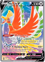 Ho-Oh V - 187/195 - Full Art Ultra Rare - Silver Tempest
