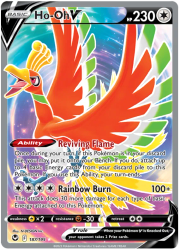 Ho-Oh V - 187/195 - Full Art Ultra Rare - Silver Tempest