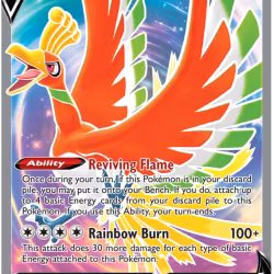 Ho-Oh V - 187/195 - Full Art Ultra Rare - Silver Tempest