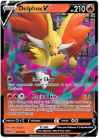 Delphox V - 027/196 - Ultra Rare - Lost Origin