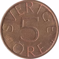 5 öre Carl XVI Gustaf 1981-84