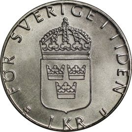 1 kr Carl XVI Gustaf 1976-81