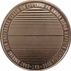1 kr Carl XVI Gustaf 2009