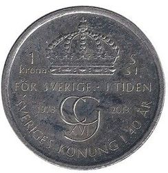 1 kr Carl XVI Gustaf 2013