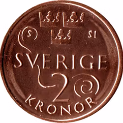 2 kr Carl XVI Gustaf 2015-20