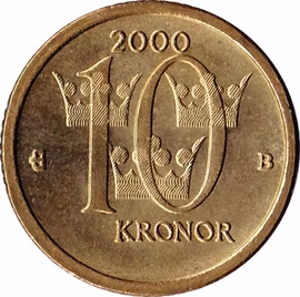 10 kr Carl XVI Gustaf 1991-2000