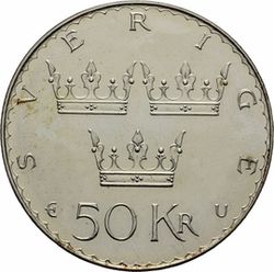 50 Kr Carl XVI Gustaf 1975